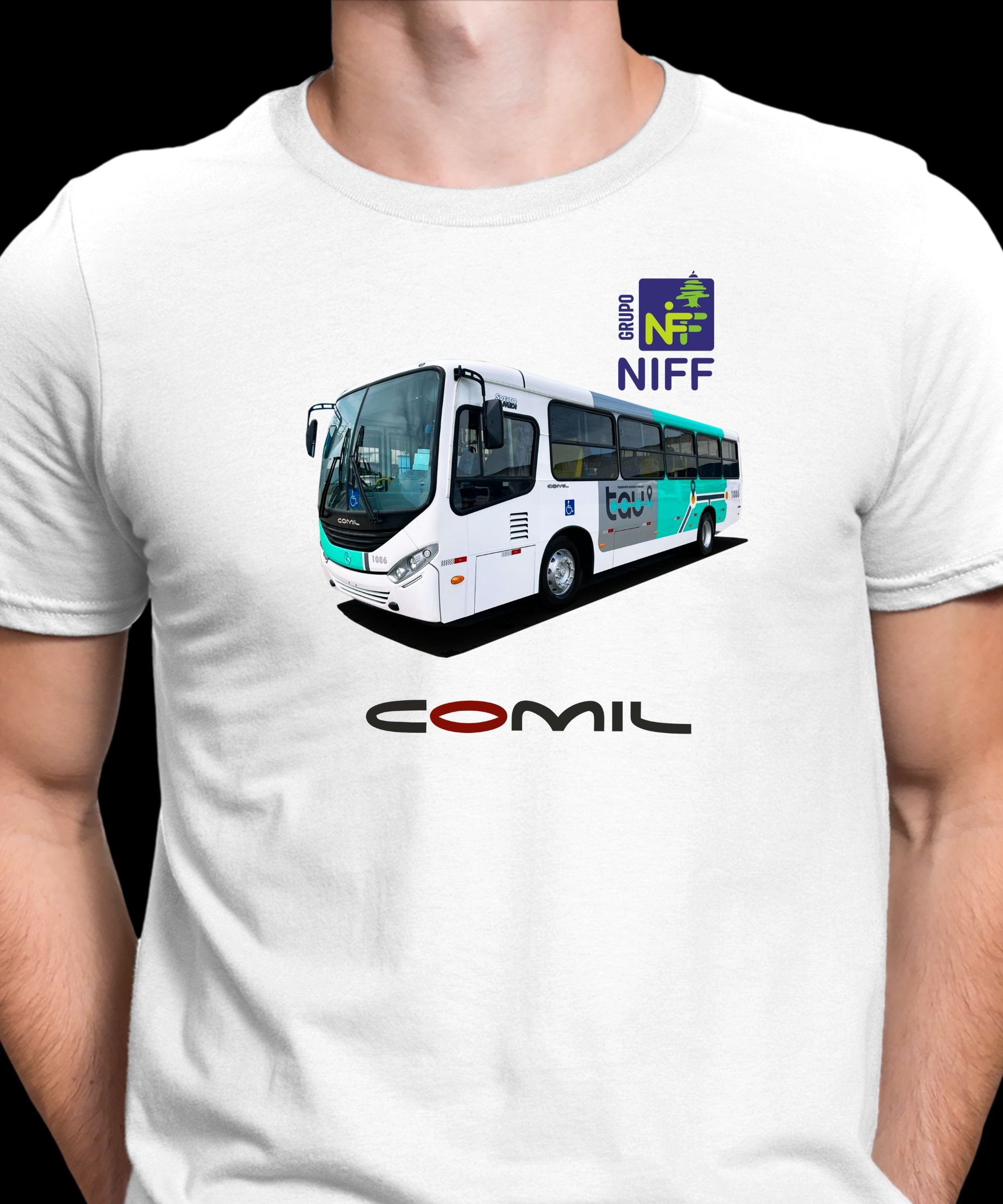 CAMISETA MASCULINA ÔNIBUS CIDADE DE TAUBATÉ COMIL SVELTO