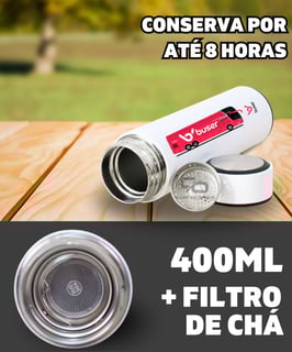 Nome do produto GARRAFA TÉRMICA ÔNIBUS BUSER