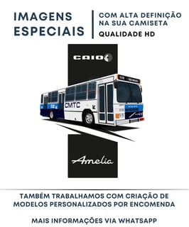 Nome do produto CAMISETA ÔNIBUS CMTC CAIO AMÉLIA 