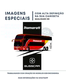 Nome do produto CAMISETA ÔNIBUS EXPRESSO ITAMARATI BUSSCAR VISSTA BUSS DD