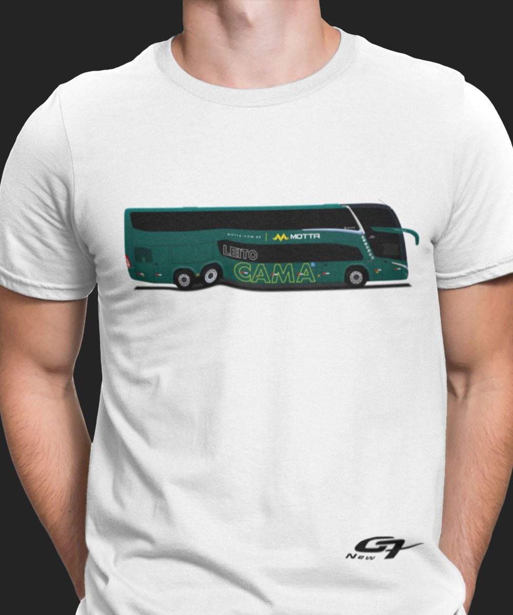 Nome do produto: CAMISETA ÔNIBUS VIAÇÃO MOTTA MARCOPOLO NEW G7