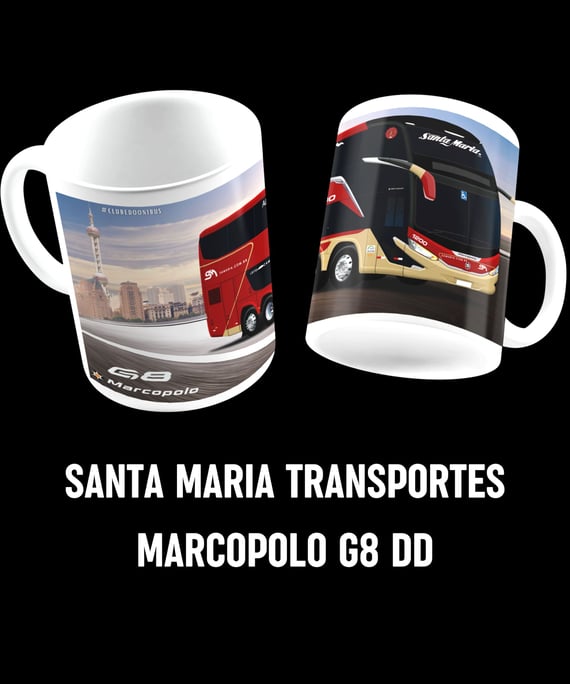 CANECA ÔNIBUS SANTA MARIA MARCOPOLO G8