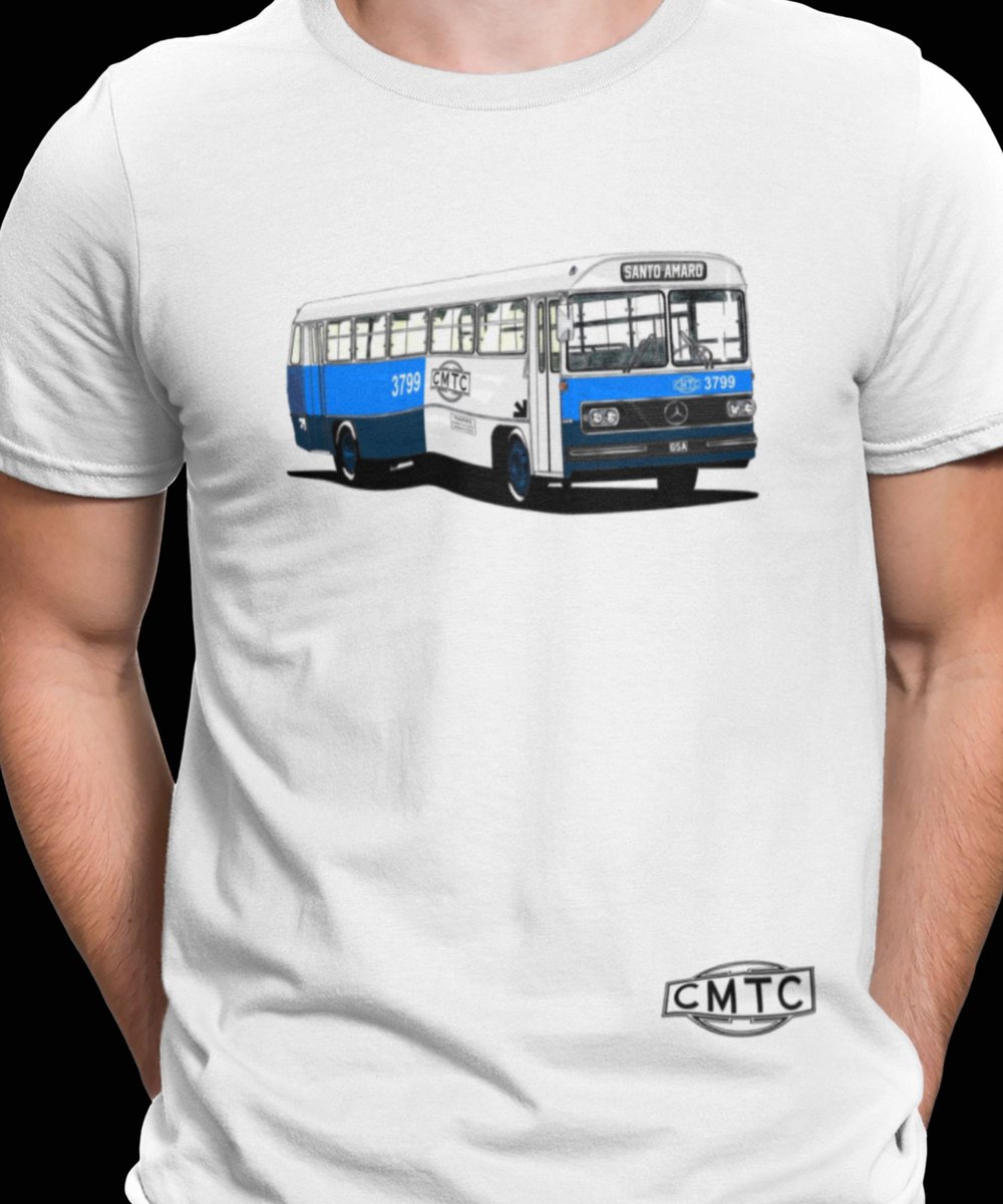Nome do produto: CAMISETA ÔNIBUS CMTC LINHA SANTO AMARO 