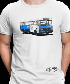 CAMISETA ÔNIBUS CMTC LINHA SANTO AMARO 