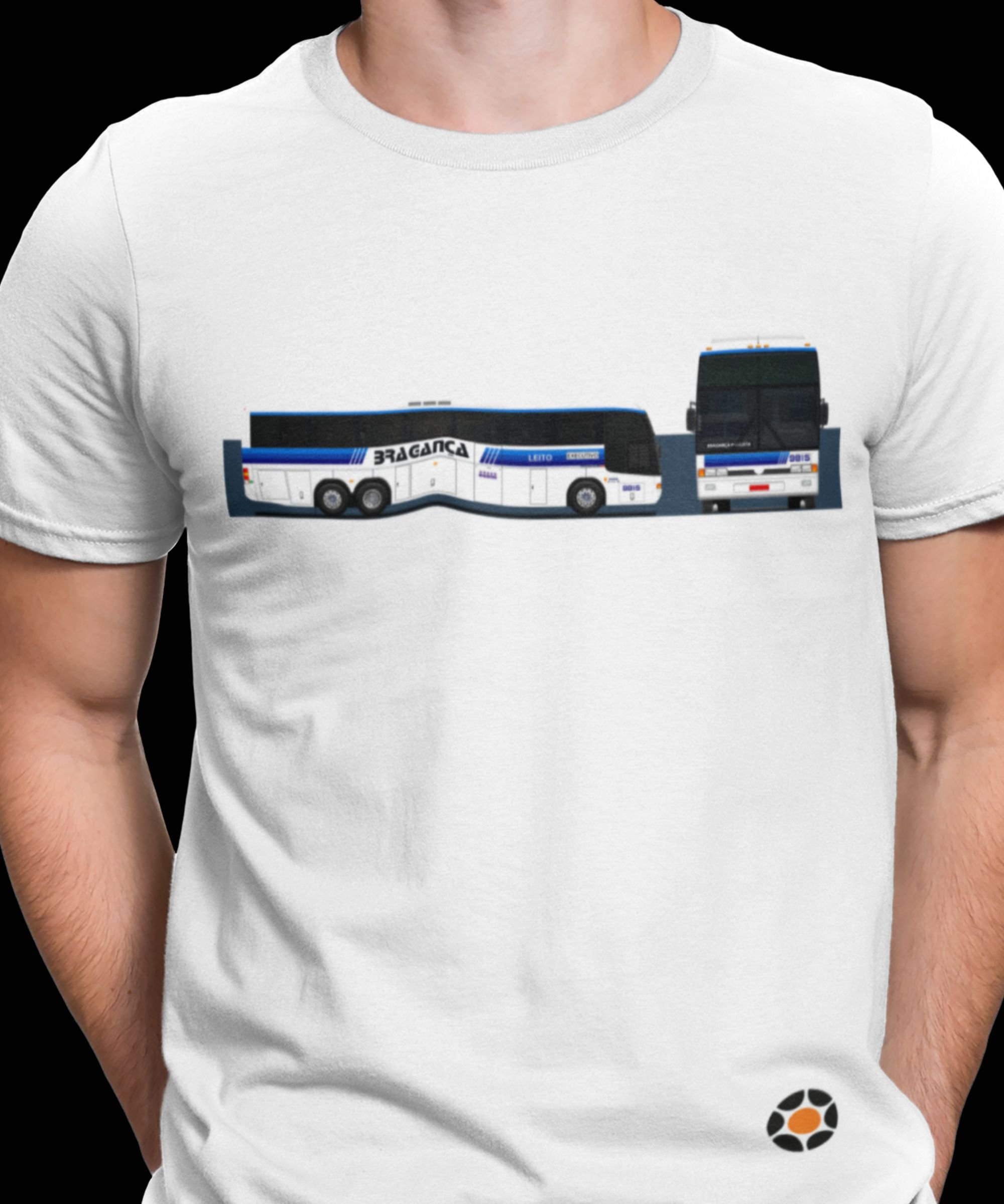 CAMISETA ÔNIBUS VIAÇÃO BRAGANÇA MARCOPOLO PARADISO GV