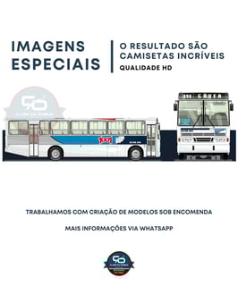 Nome do produto CAMISETA ÔNIBUS VIAÇÃO 1001 CIFERAL PADRON RIO 