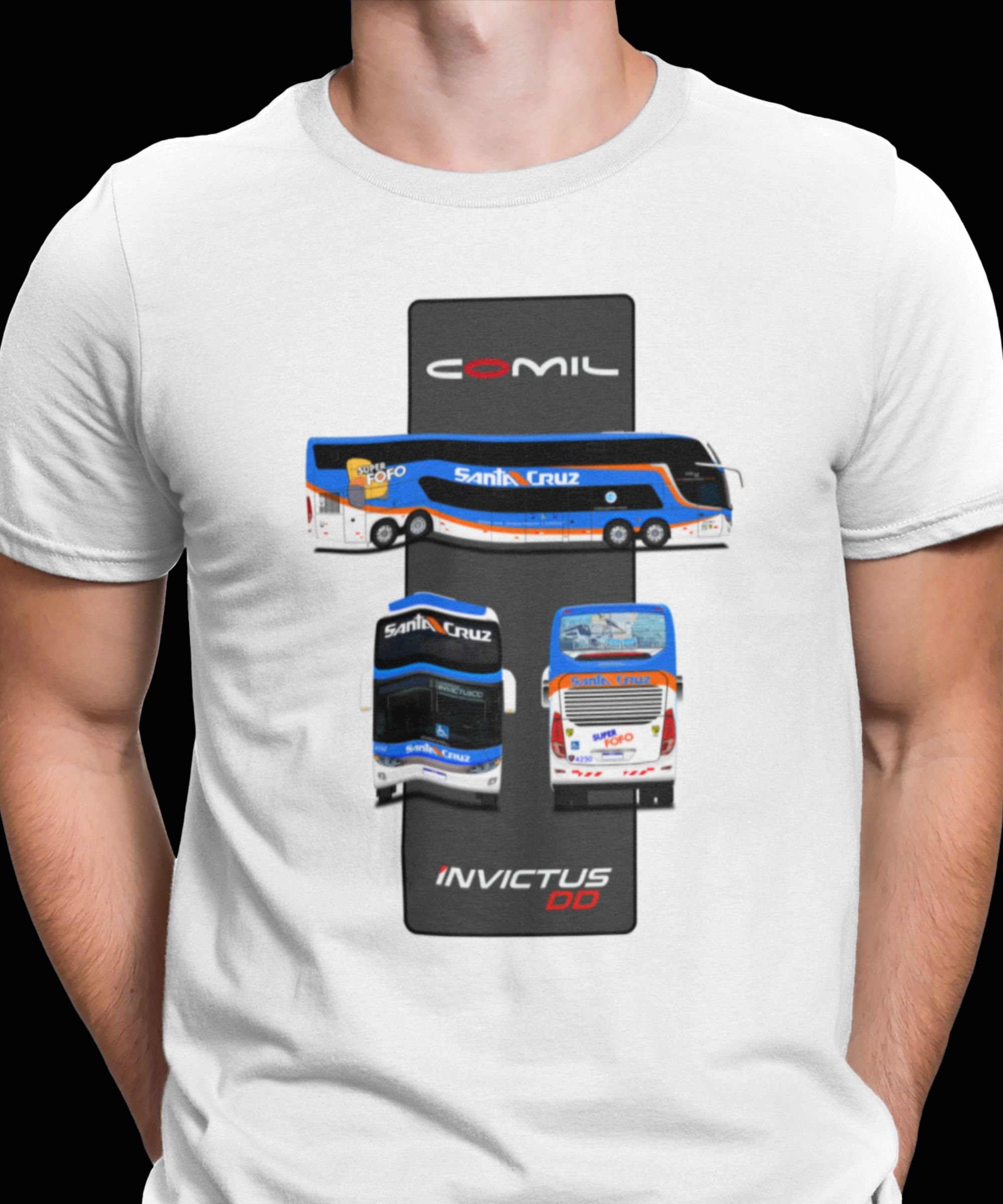 CAMISETA ÔNIBUS VIAÇÃO SANTA CRUZ VUSC COMIL CAMPIONE INVICTUS DD