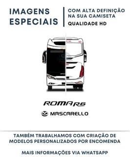 Nome do produto CAMISETA ÔNIBUS MASCARELLO ROMA R6 SÉRIE TRAÇOS