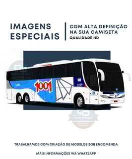 Nome do produto CAMISETA AUTO VIAÇÃO 1001 LEITO MARCOPOLO G6