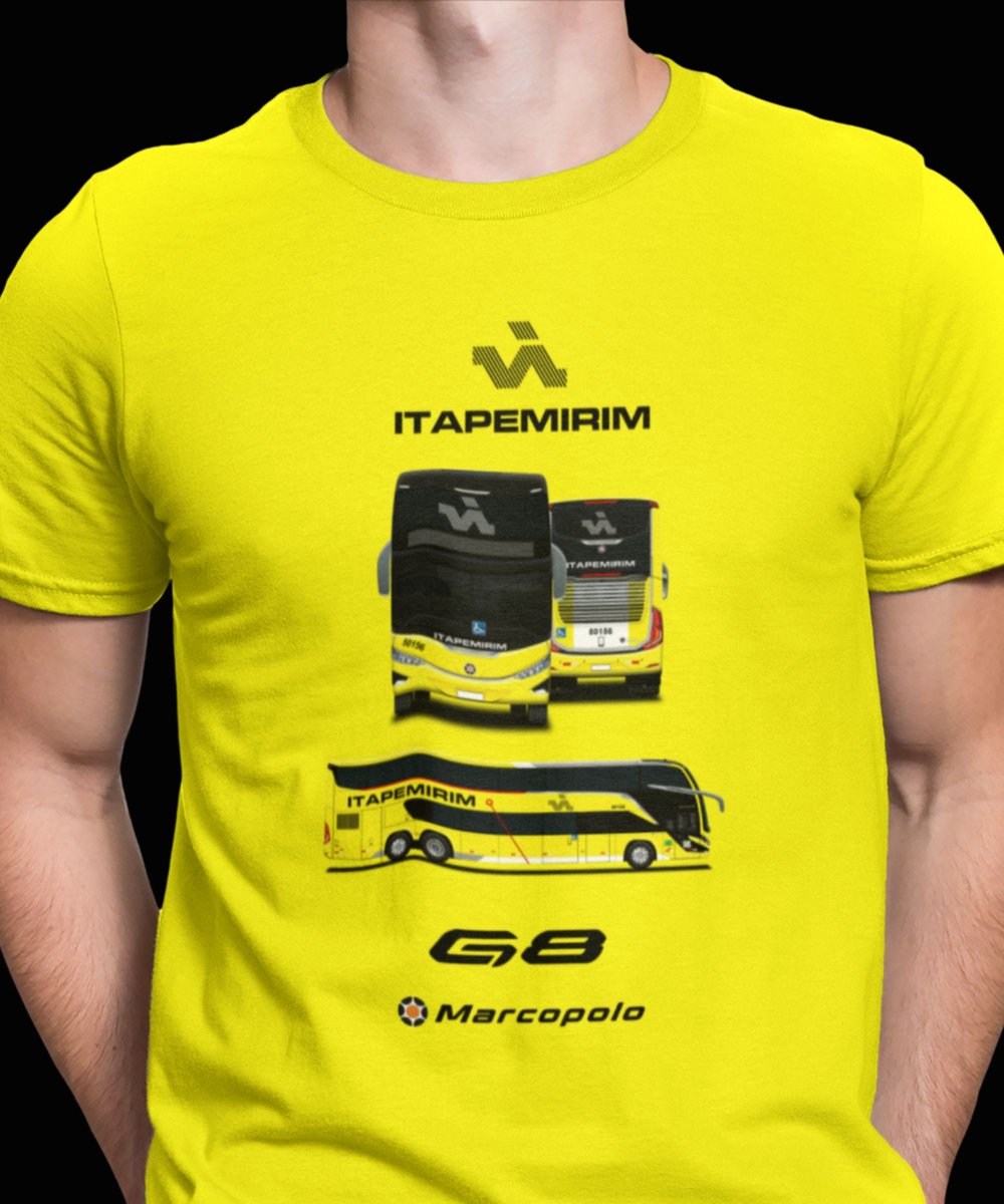 Nome do produto: CAMISETA ÔNIBUS MARCOPOLO G8 VIAÇÃO ITAPEMIRIM 