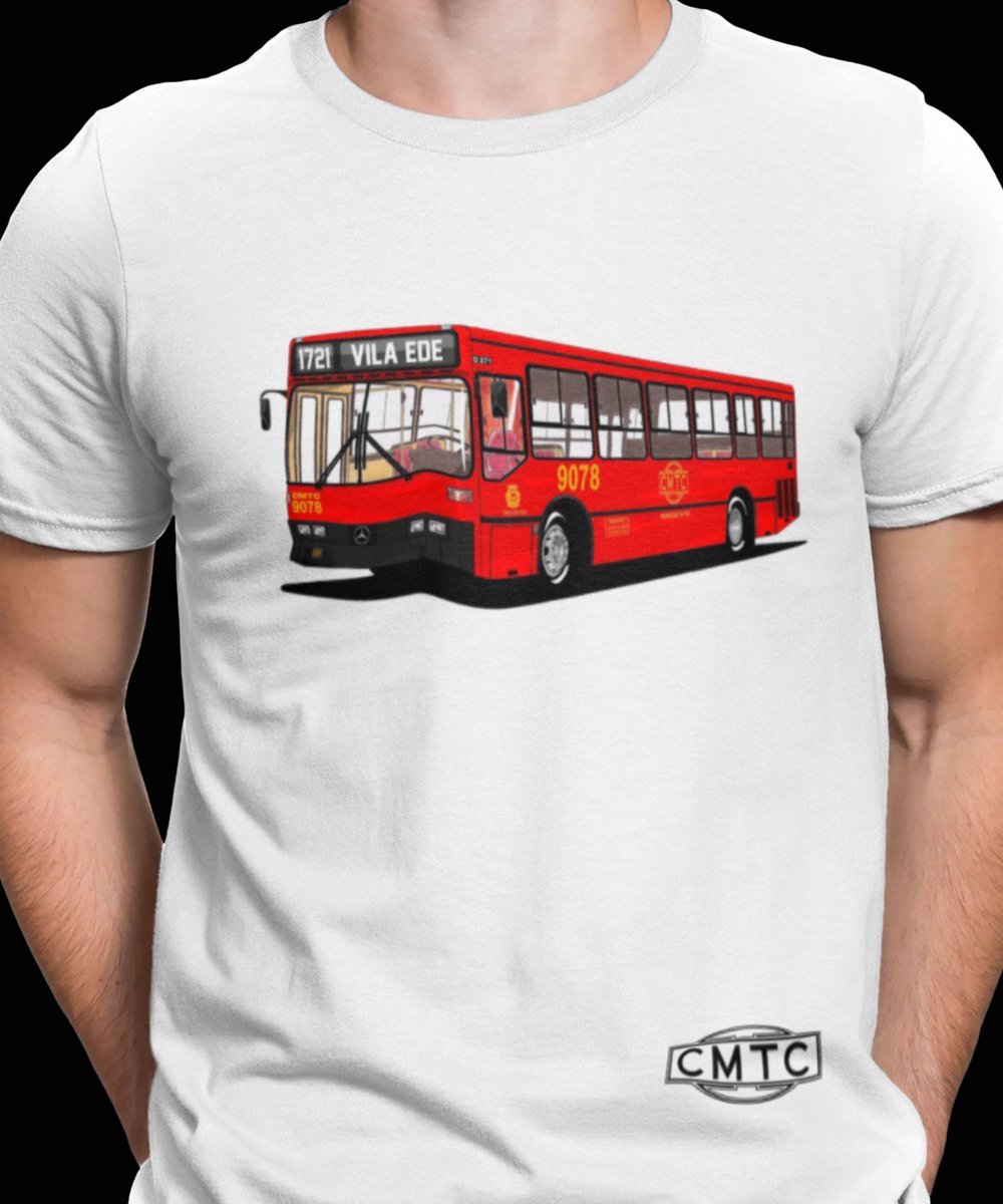 Nome do produto: CAMISETA ÔNIBUS CMTC | LINHA 1721 VILA EDE