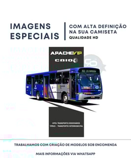 Nome do produto CAMISETA ÔNIBUS TIPBUS EMTU CAIO APACHE VIP