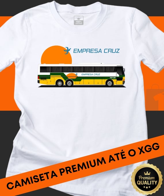 CAMISETA ESPECIAL EMPRESA CRUZ MONOBLOCO MERCEDES BENZ O-400RSD