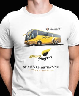 CAMISETA ÔNIBUS OURO NEGRO TRANSPORTES