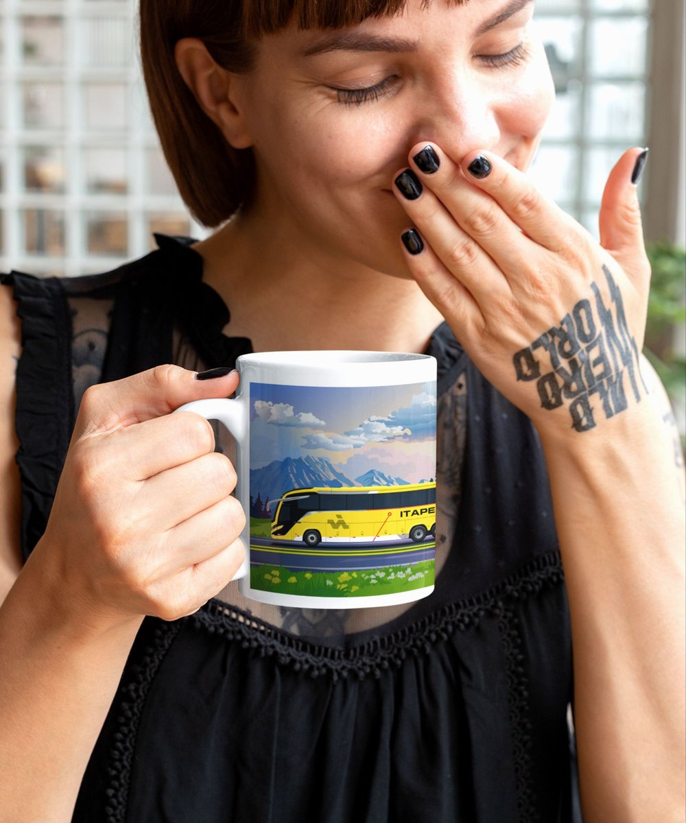 Nome do produto: CANECA VIAÇÃO ITAPEMIRIM MARCOPOLO G8