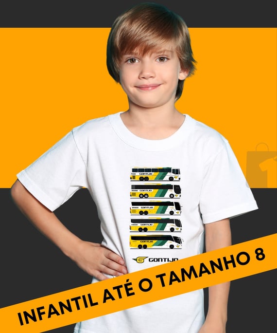 CAMISETA INFANTIL ÔNIBUS GONTIJO 