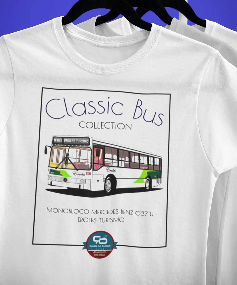 Nome do produto: CAMISETA ÔNIBUS EROLES MONOBLOCO MERCEDES BENZ O-371