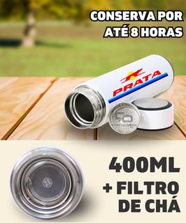 Nome do produto GARRAFA TÉRMICA EXPRESSO DE PRATA LOGOTIPO