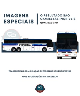Nome do produto CAMISETA ÔNIBUS VIAÇÃO BRAGANÇA MARCOPOLO PARADISO GV