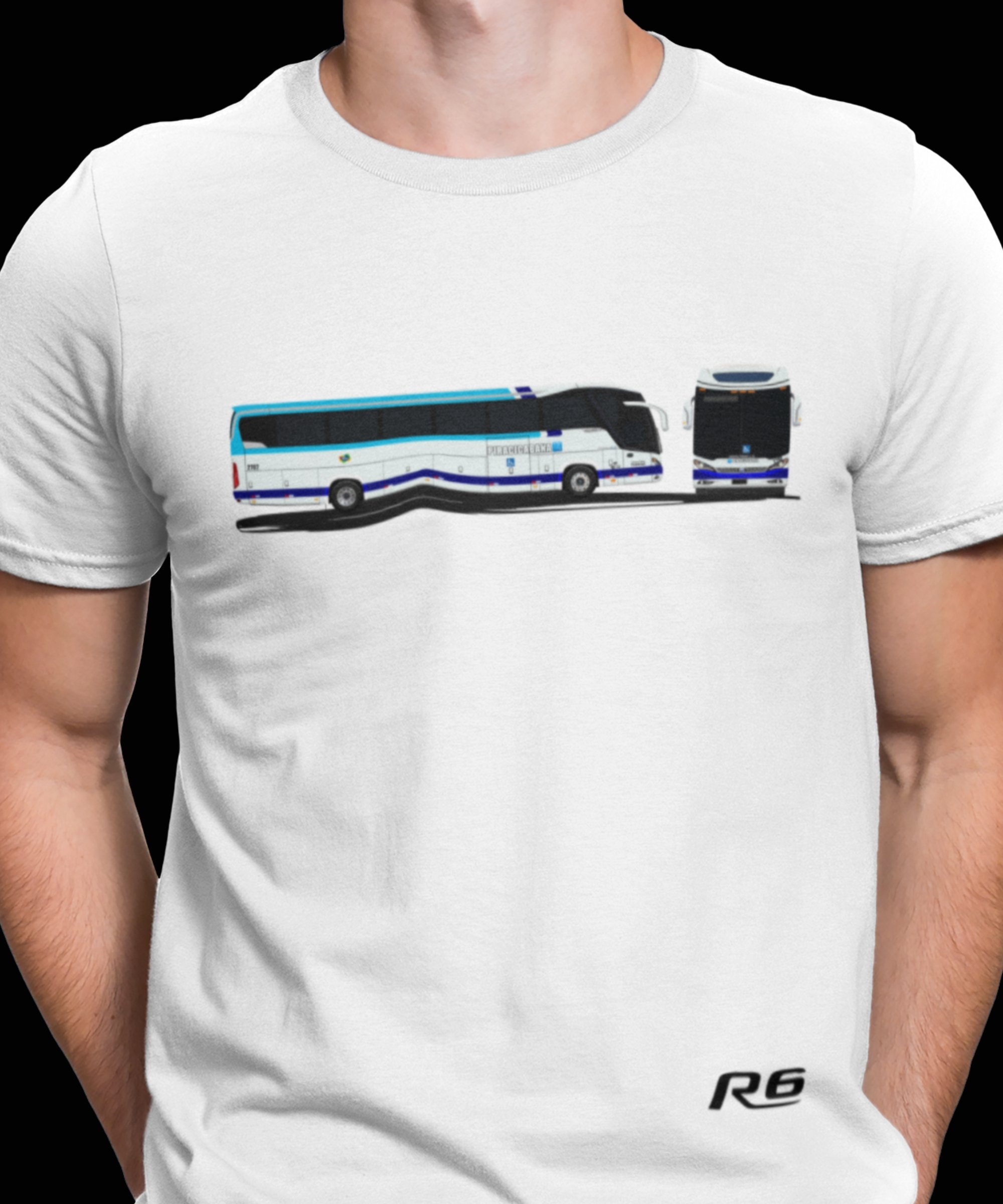 CAMISETA ÔNIBUS VIAÇÃO PIRACICABANA MASCARELLO ROMA R6