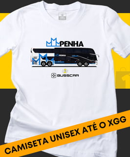 CAMISETA ÔNIBUS PENHA BUSSCAR PANORÂMICO DD NB1