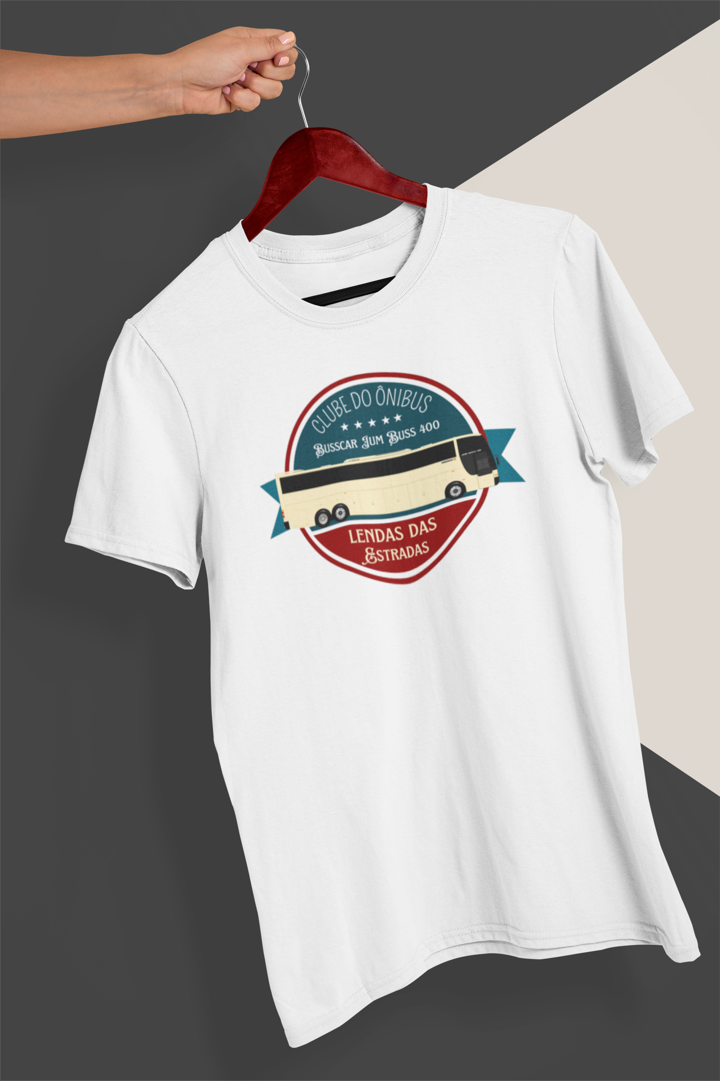 JUM BUSS 400 - CAMISETA MASCULINA CLUBE DO ÔNIBUS LENDAS DAS ESTRADAS