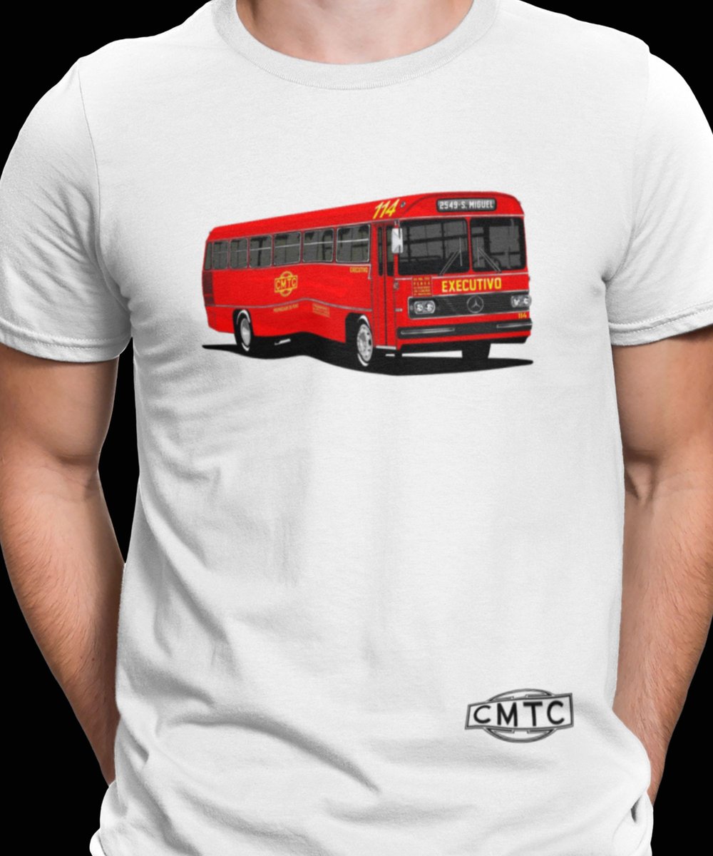 Nome do produto: CAMISETA ÔNIBUS CMTC EXECUTIVO LINHA 2549 | SÃO MIGUEL 