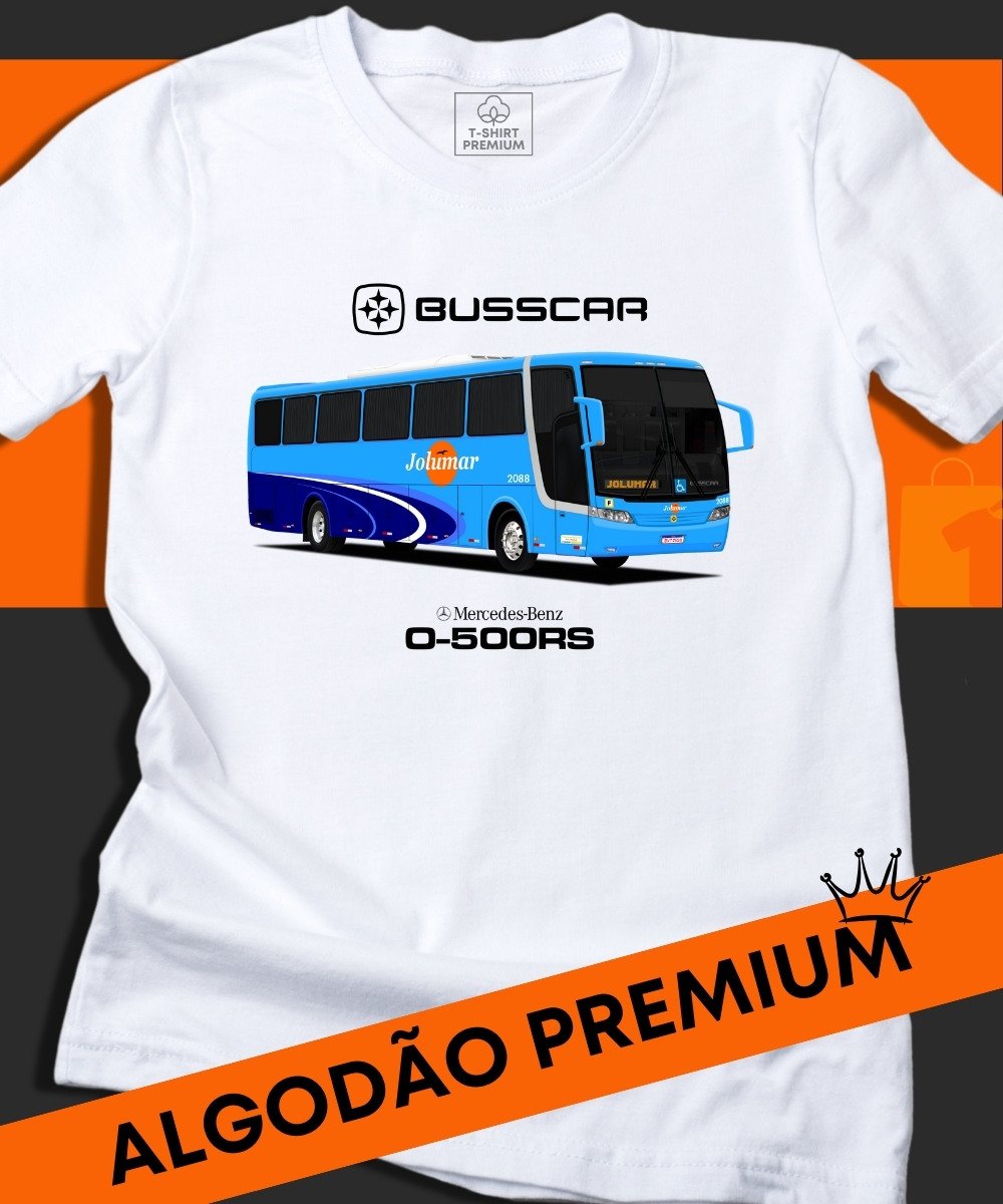 Nome do produto: CAMISETA JOLUMAR BUSSCAR VISSTA BUSS 