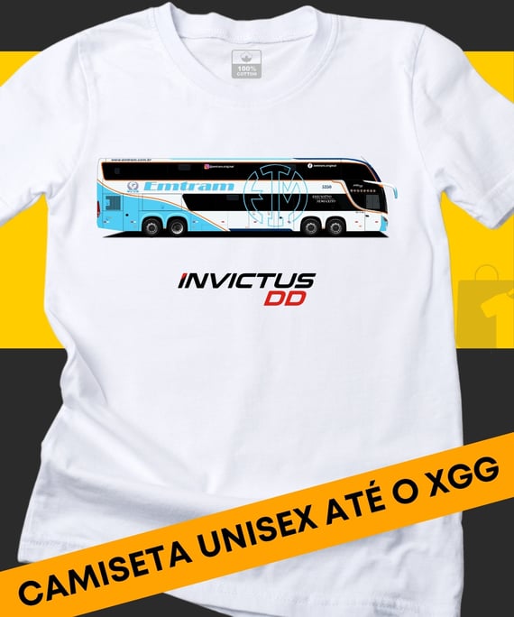 CAMISETA ÔNIBUS EMTRAM COMIL CAMPIONE INVICTUS DD