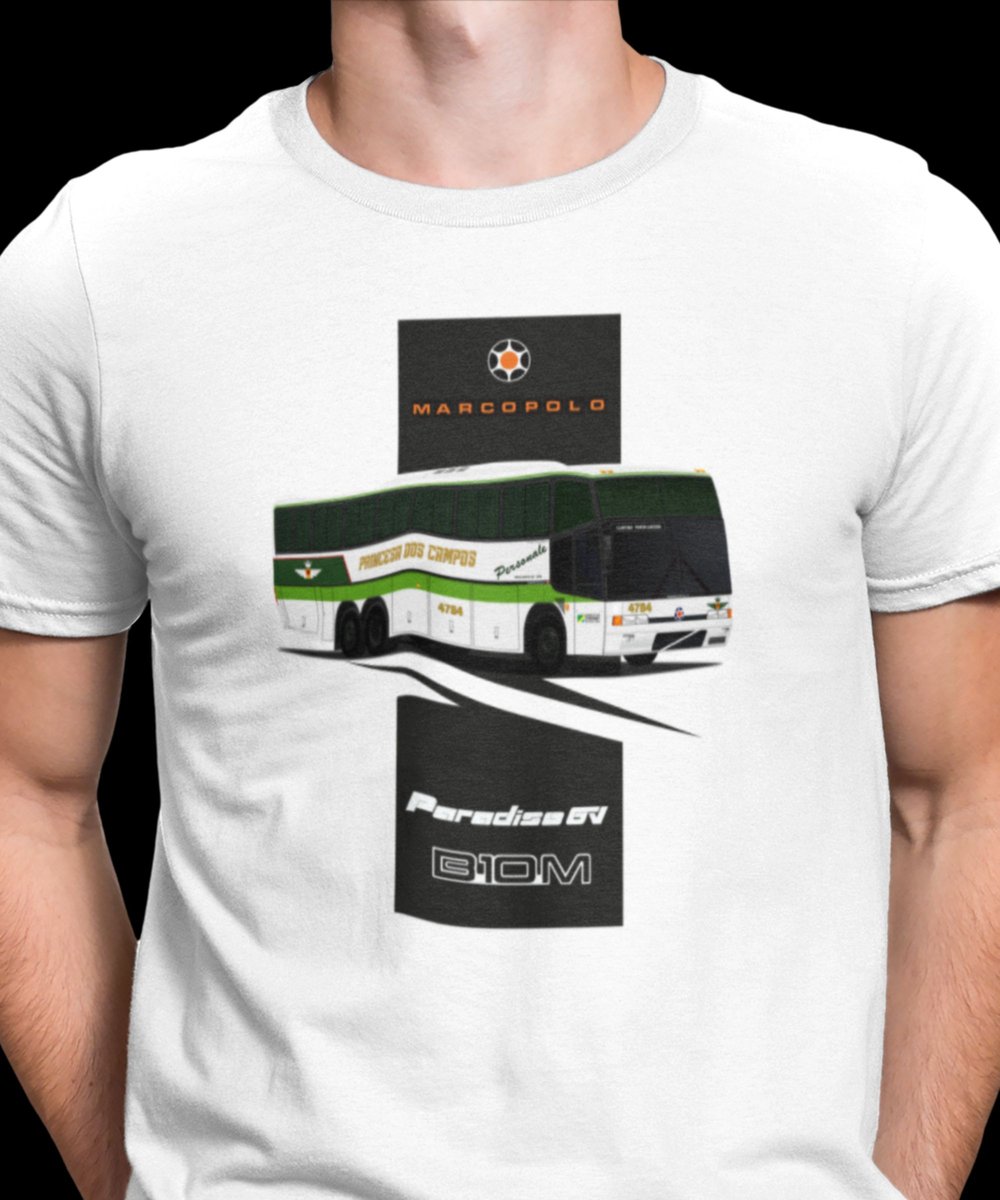 Nome do produto: CAMISETA ÔNIBUS PRINCESA DOS CAMPOS 