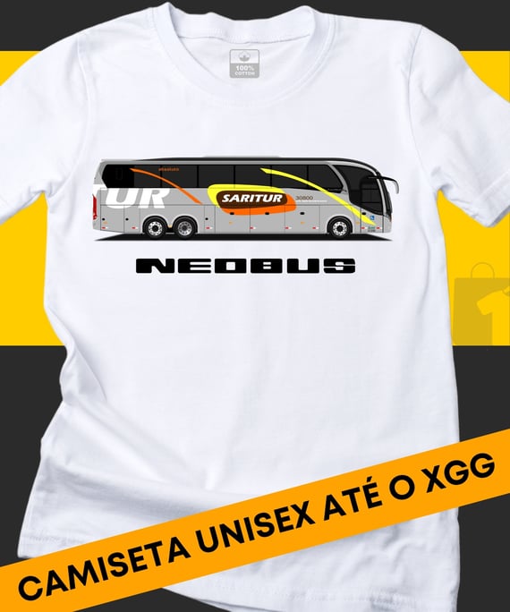 CAMISETA ÔNIBUS SARITUR NEOBUS NEW ROAD