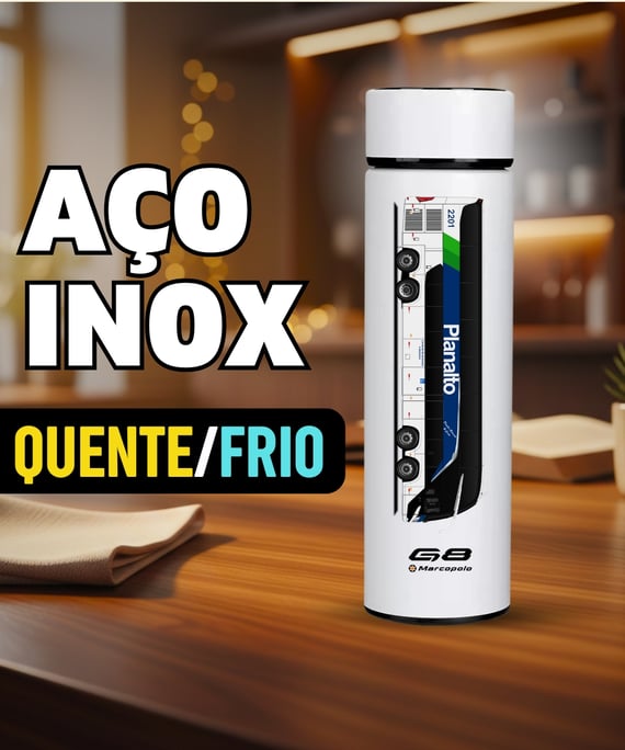 GARRAFA TÉRMICA PLANALTO TRANSPORTES MARCOPOLO G8 