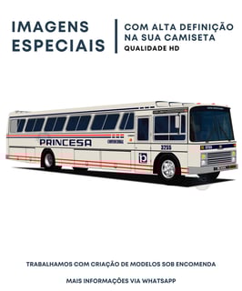 Nome do produto CAMISETA ÔNIBUS PRINCESA DO NORTE NIELSON