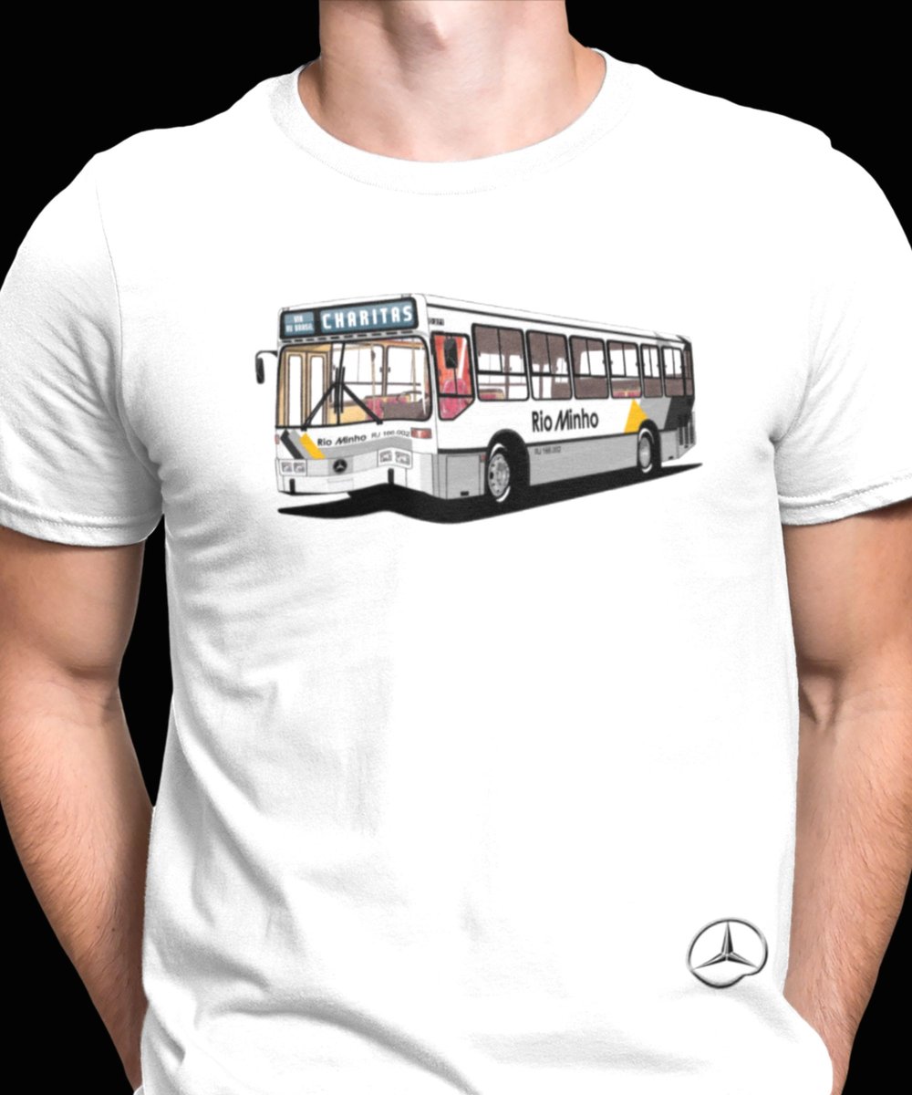 Nome do produto: CAMISETA ÔNIBUS RIO MINHO (RJ) CHARITAS