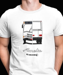 Nome do produto CAMISETA ÔNIBUS CAIO AMÉLIA SÉRIE TRAÇOS