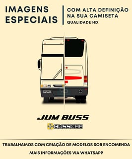 Nome do produto CAMISETA ÔNIBUS BUSSCAR JUM BUSS