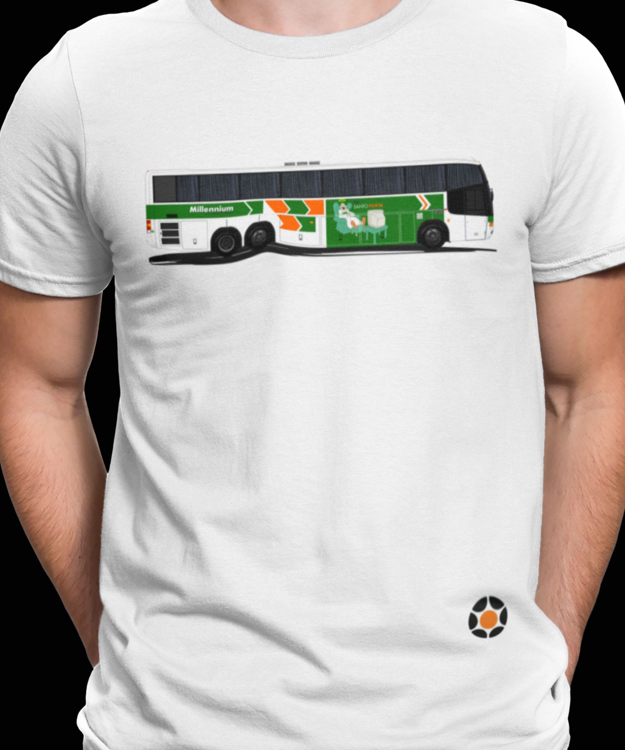 CAMISETA ÔNIBUS SÃO GERALDO TV SANTO FORTE MARCOPOLO PARADISO GV