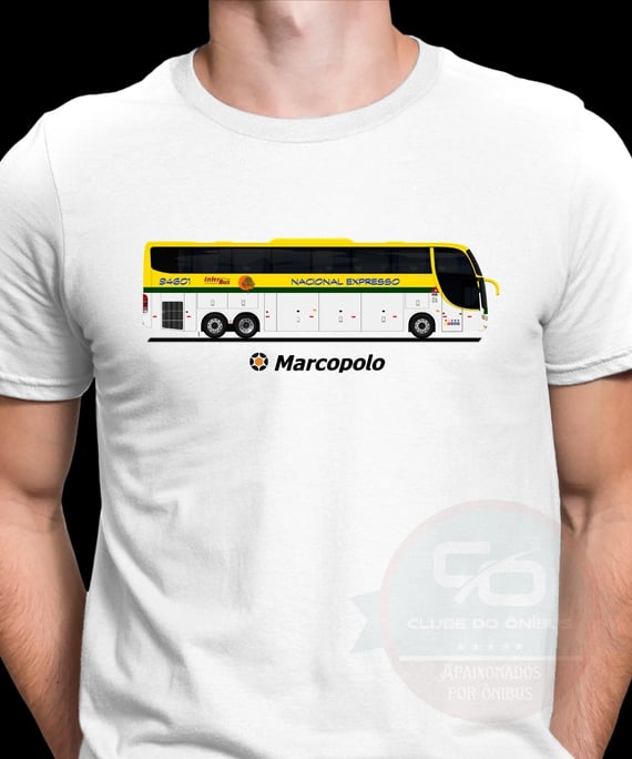 CAMISETA ÔNIBUS NACIONAL EXPRESSO MARCOPOLO G6 1550LD