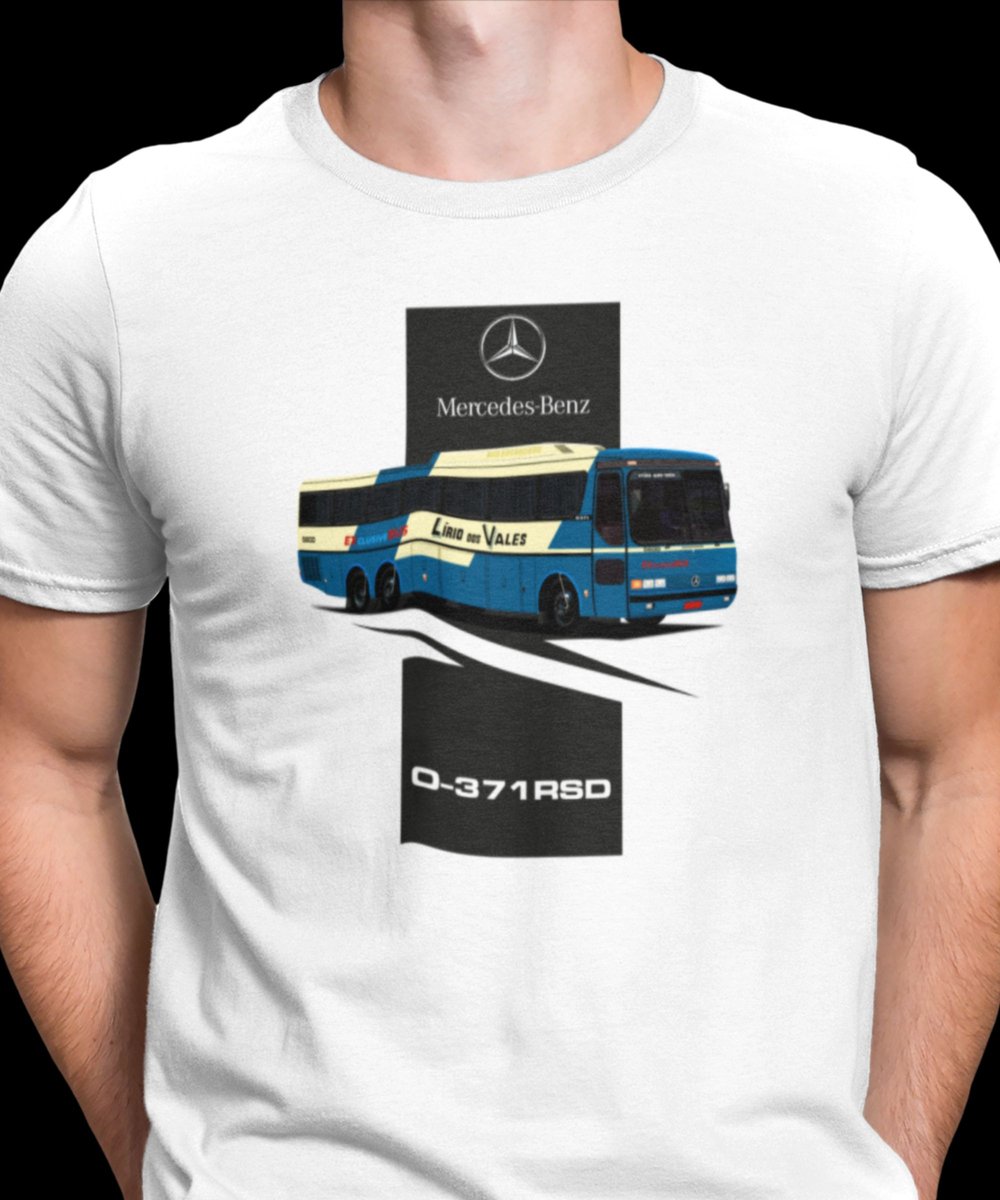 Nome do produto: CAMISETA ÔNIBUS LIRIO DOS VALES MONOBLOCO MERCEDES BENZ