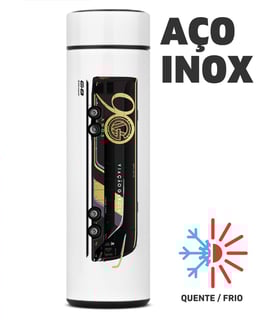 Nome do produto GARRAFA TÉRMICA AÇO INOX 400ml VIAÇÃO GARCIA 90 ANOS