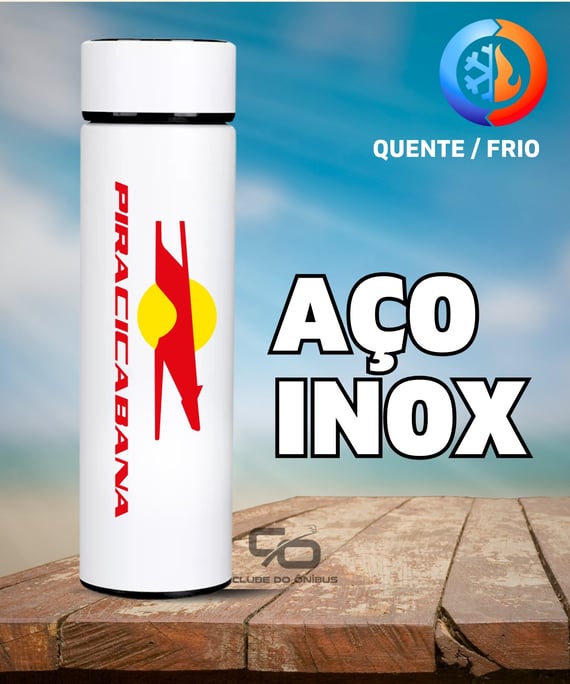 GARRAFA TÉRMICA PIRACICABANA AÇO INOX