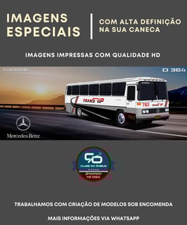 Nome do produto CANECA ÔNIBUS TRANSVIP MERCEDES BENZ O-364