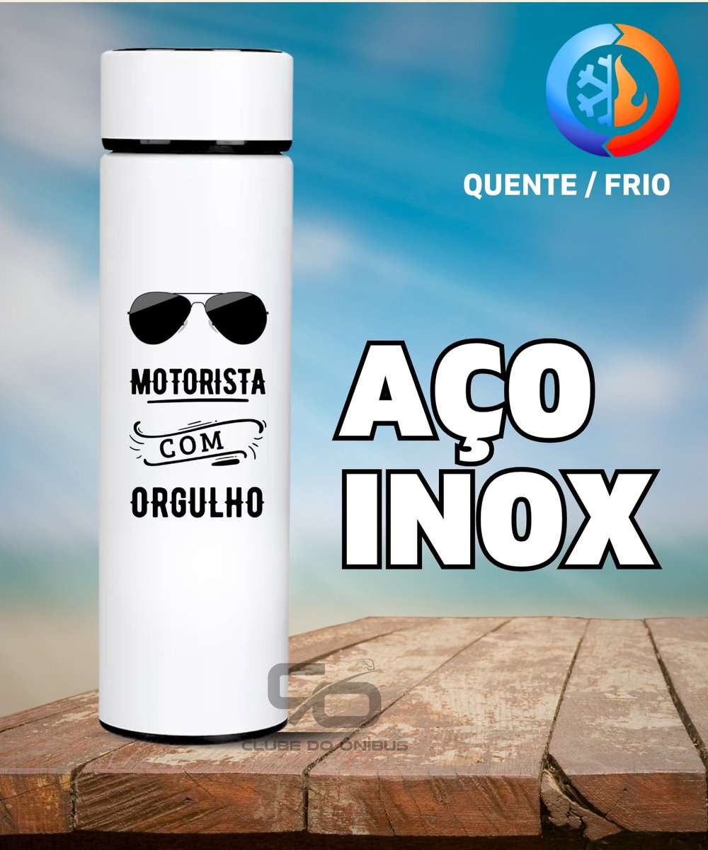 Nome do produto: GARRAFA TÉRMICA PRESENTE PARA MOTORISTA DE ÔNIBUS 