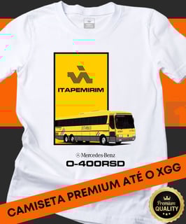 CAMISETA ESPECIAL VIAÇÃO ITAPEMIRIM STARBUS MONOBLOCO O-400RSD