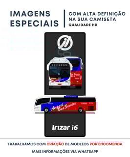 Nome do produto CAMISETA ÔNIBUS SERVENG TRANSPORTES (AIRPORT BUS SERVICE) IRIZAR i6