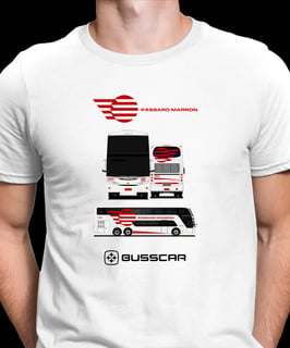 CAMISETA ÔNIBUS PÁSSARO MARRON (PÁSSARO MAROM) BUSSCAR DD