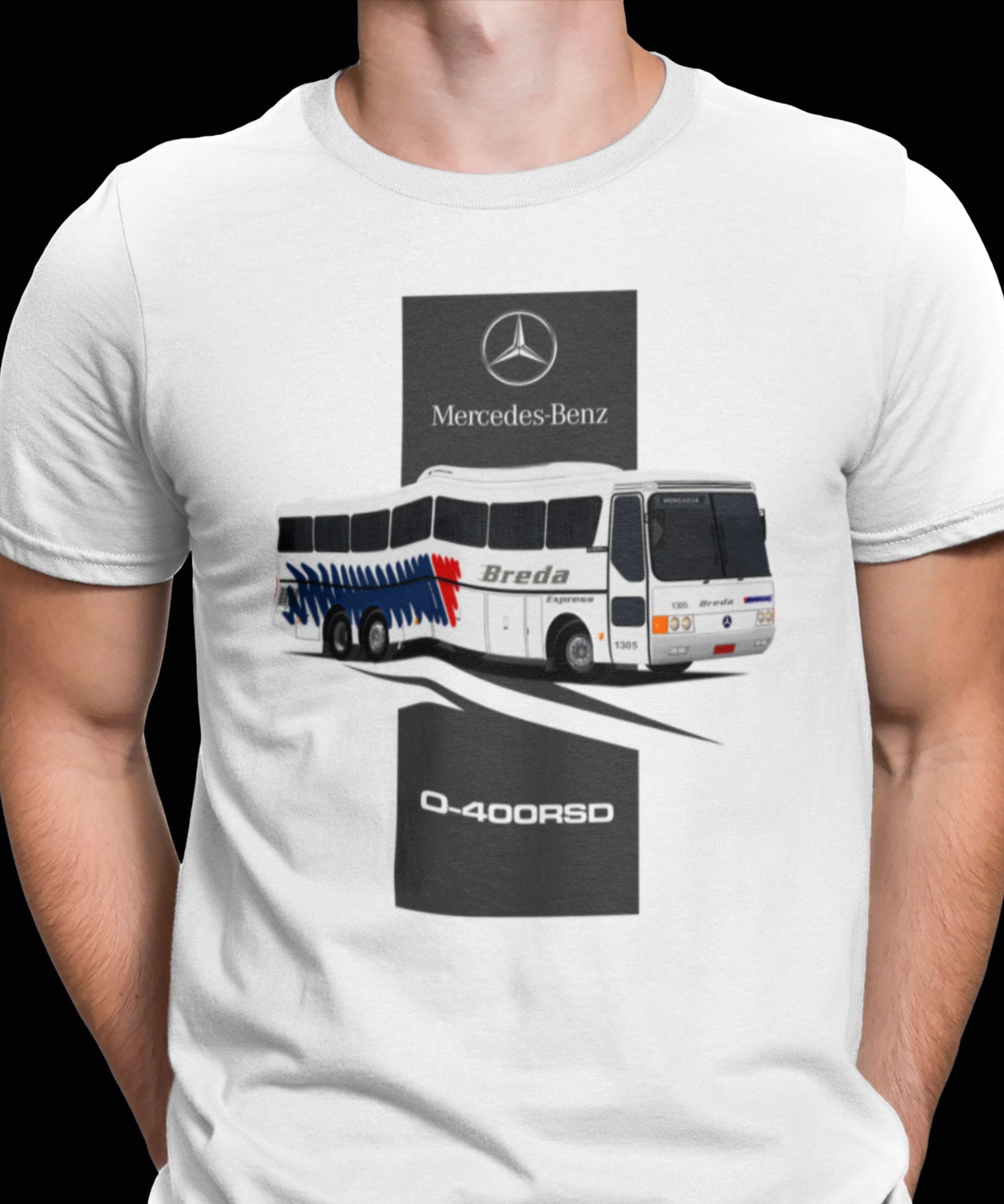 CAMISETA ÔNIBUS BREDA ANOS 2000 (MONOBLOCO MERCEDES BENZ O-400RSD)