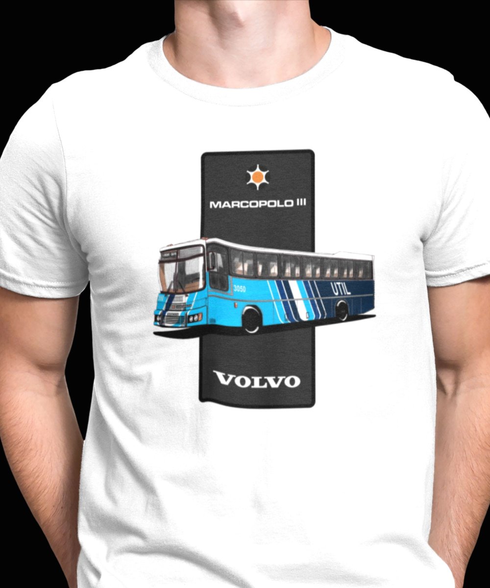 Nome do produto: CAMISETA ÔNIBUS UTIL MARCOPOLO III