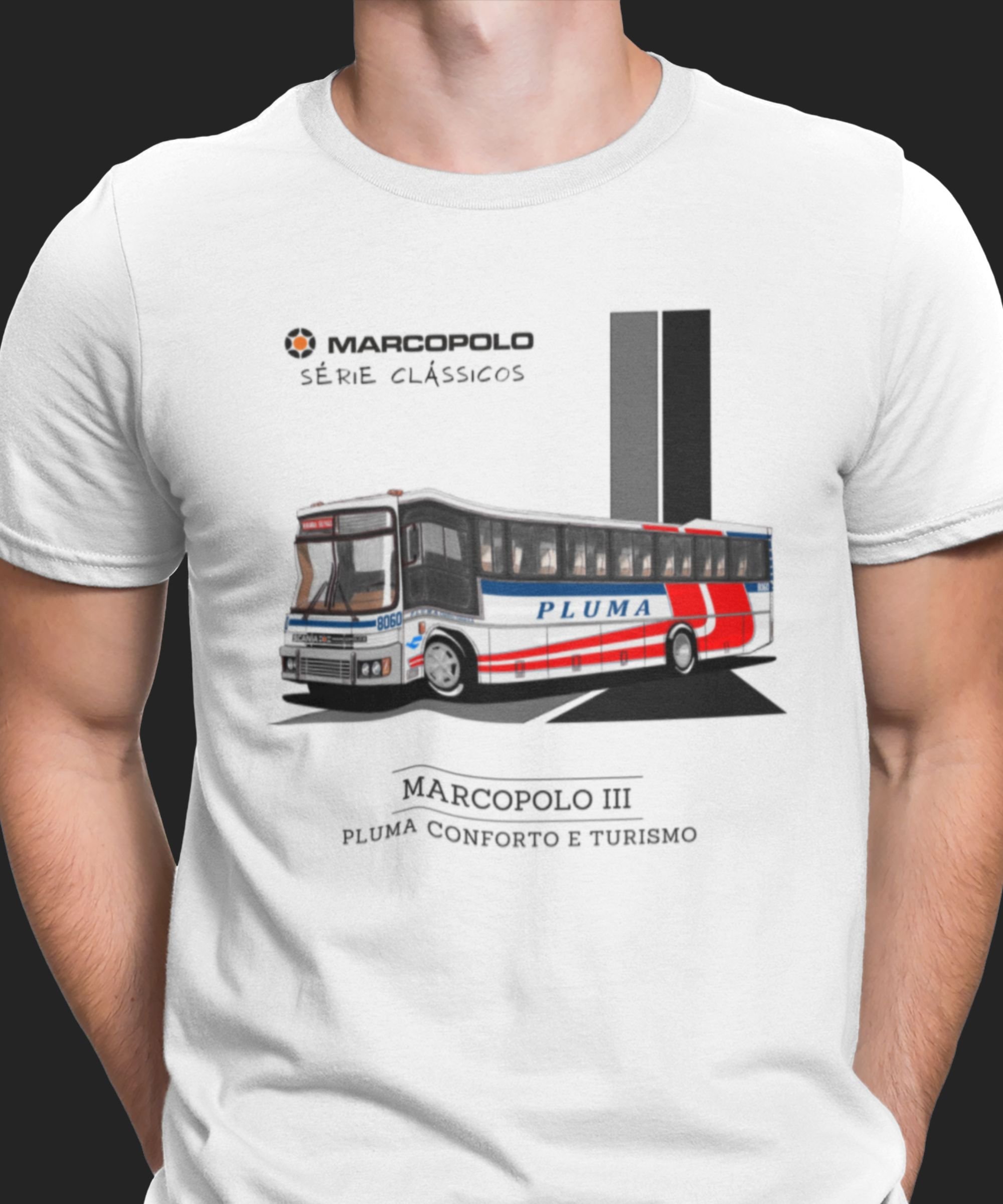 CAMISETA ÔNIBUS PLUMA MARCOPOLO III 