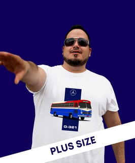 CAMISETA ÔNIBUS MERCEDES BENZ O-321 PLUS SIZE